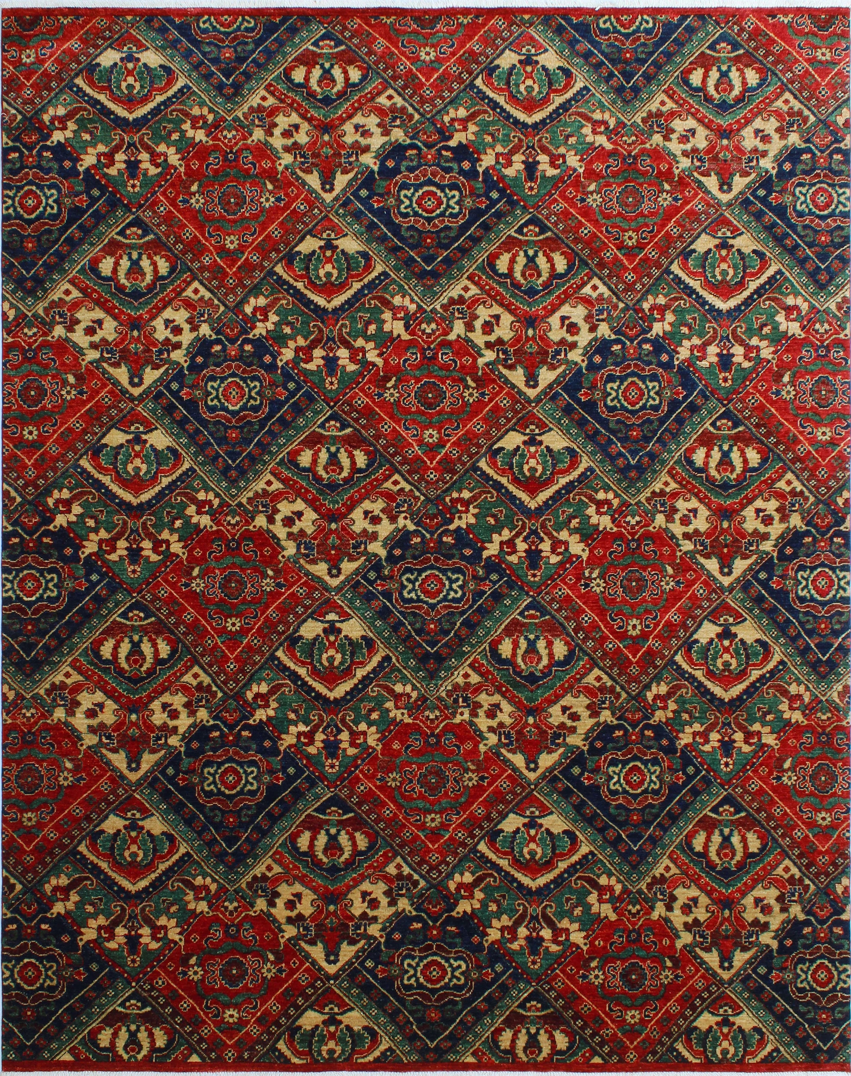 Aria Reggie Red/Blue Rug, 7'11" x 9'10"