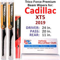 2019 Cadillac XT5 Platinum Performance Beam Wipers (Set of 3) w/Rear Wiper