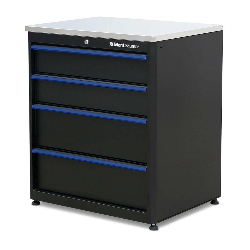Montezuma Garage Tool Storage System 30.5 x 24" Locking Workbench, Ebony