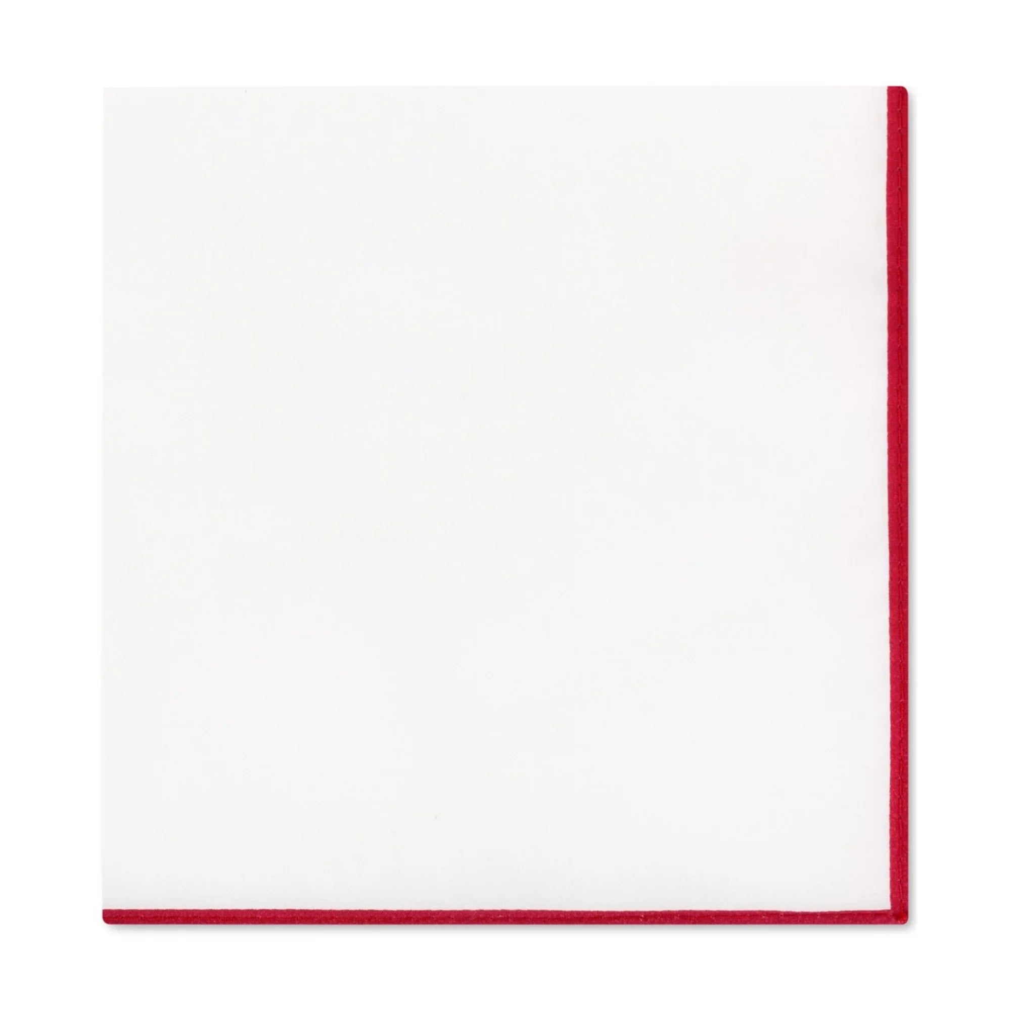 Tommy Hilfiger Mens Solid Edge Pocket Square, White, One Size