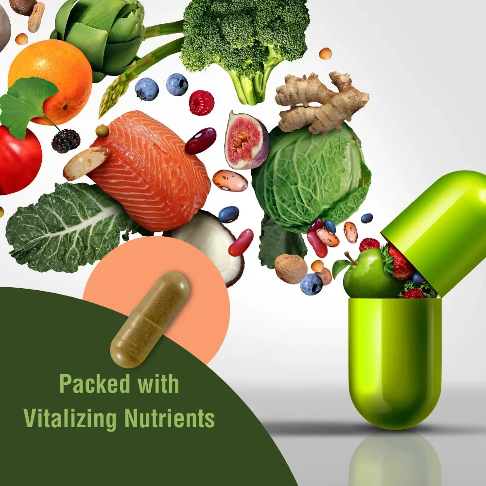 Carefast PQQ Lunasin Vitality 20mg Pyroloquinoline Quinone, 10mg Bioactive LunaCell Supplement - Mitochondrial Biogenesis, Cellular Health & Stress Formula, Non-GMO - 30 Dietary Capsules