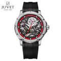JUVET Mens Automatic Watch Fashion Skeleton Mechanical Watch Waterproof Watch for Men JV7011A1