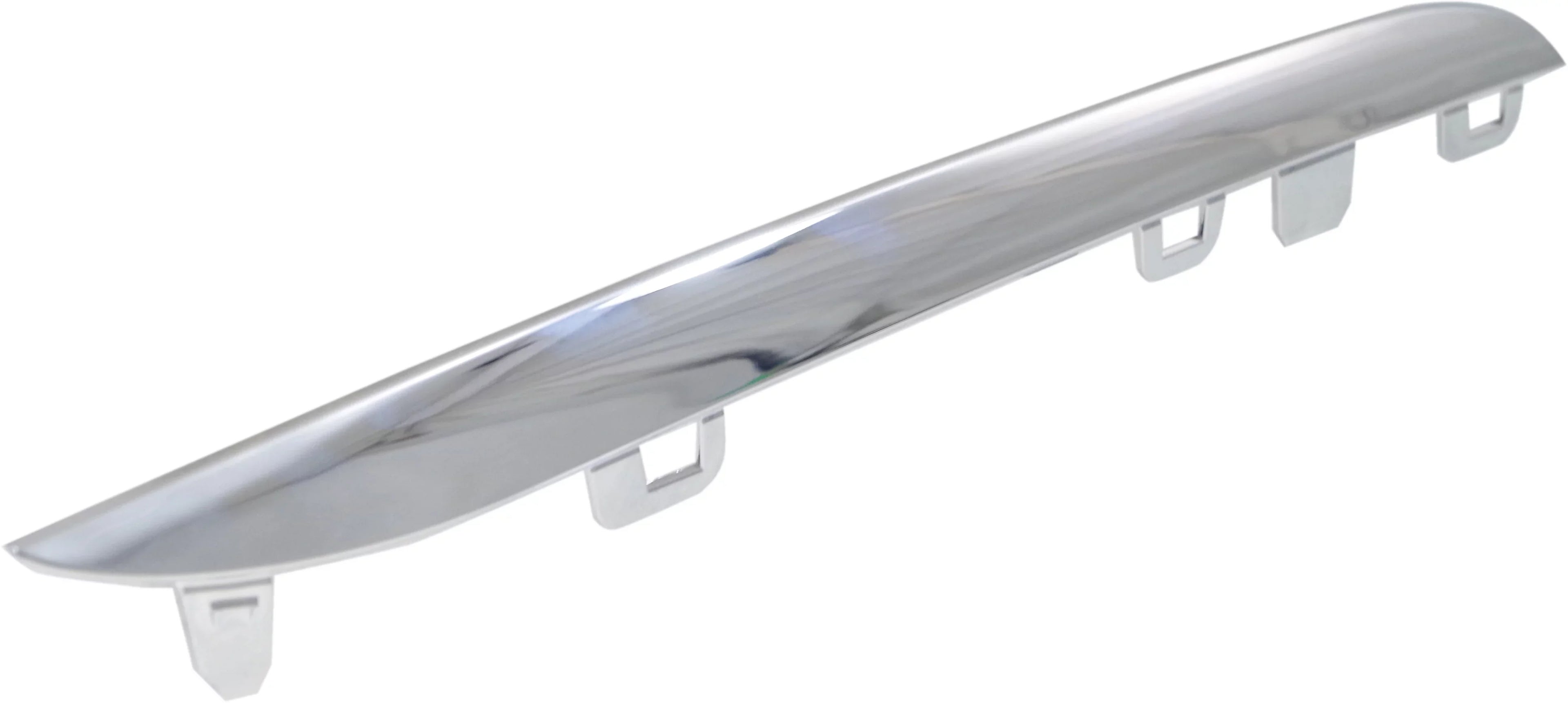 Grille Trim Compatible with 2015-2018 Mercedes Benz C300 2015 C400 Right Passenger Side, Lower Chrome CAPA Certified
