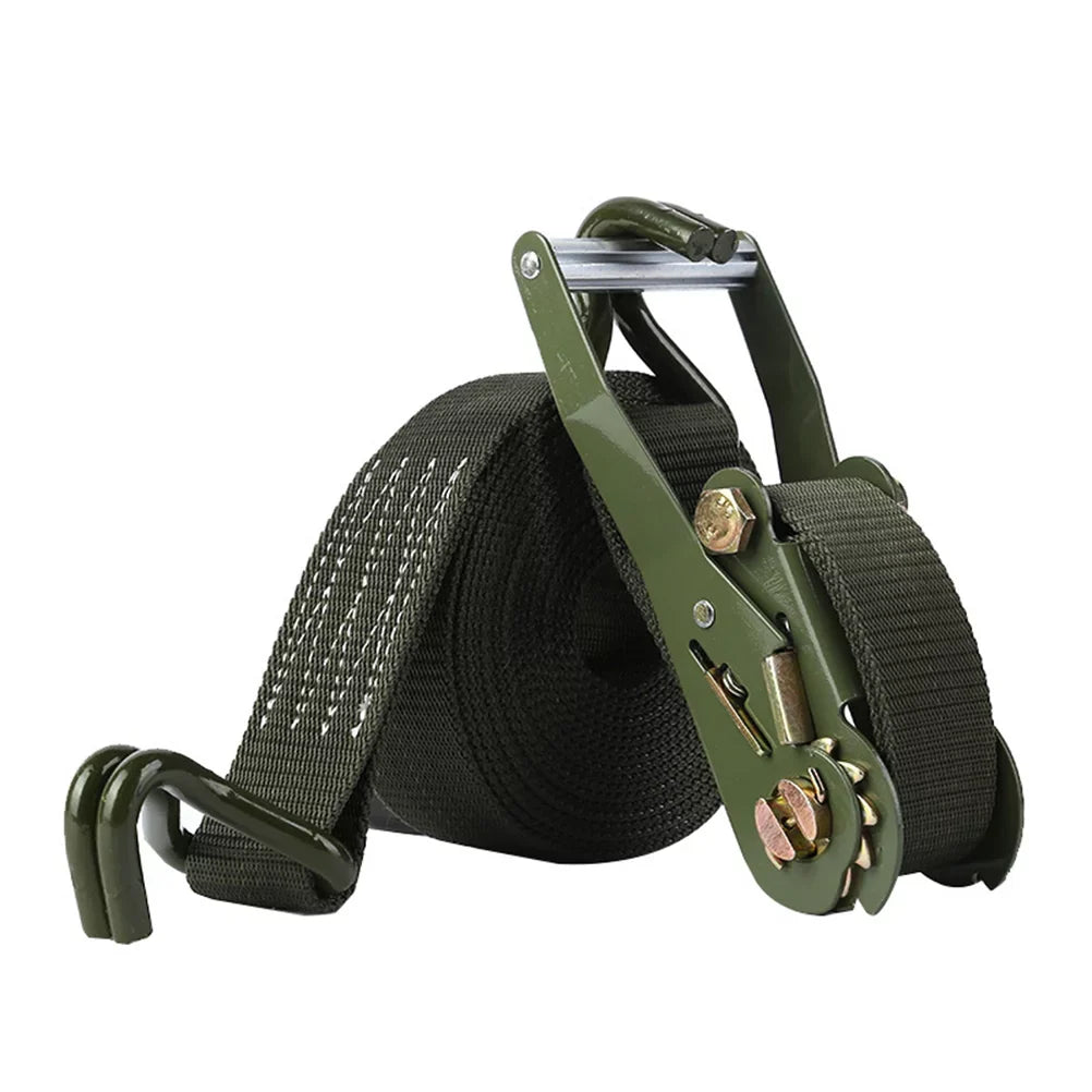 Etereauty 1 Set of 6M Length Bundling Belt Tie Down Straps Cargo Motorcycle Truck Luggage Ratchet Straps