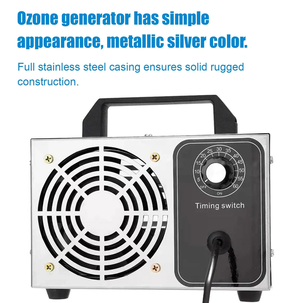 Tomfoto Generator 32g/h Machine O3 Air Purifier Air Deodorizer for Home Kitchen Office Car