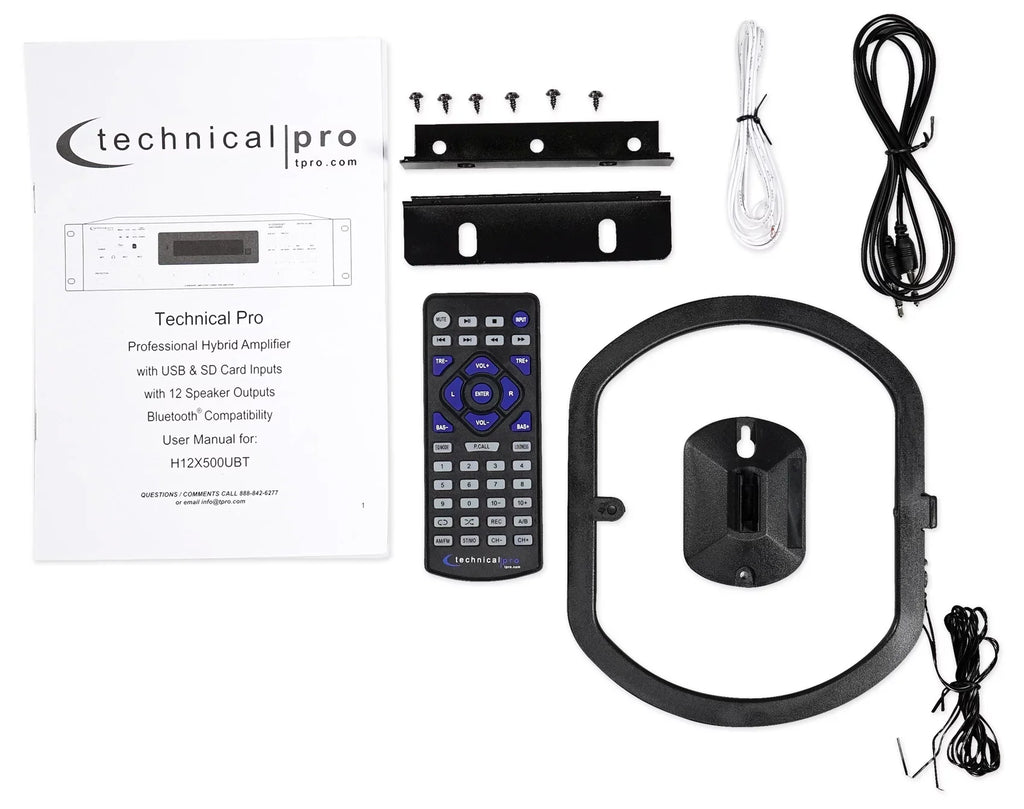 6000w 6) Zone, Home Theater Bluetooth Receiver+(12) Jet 6.5" Ceiling Speakers