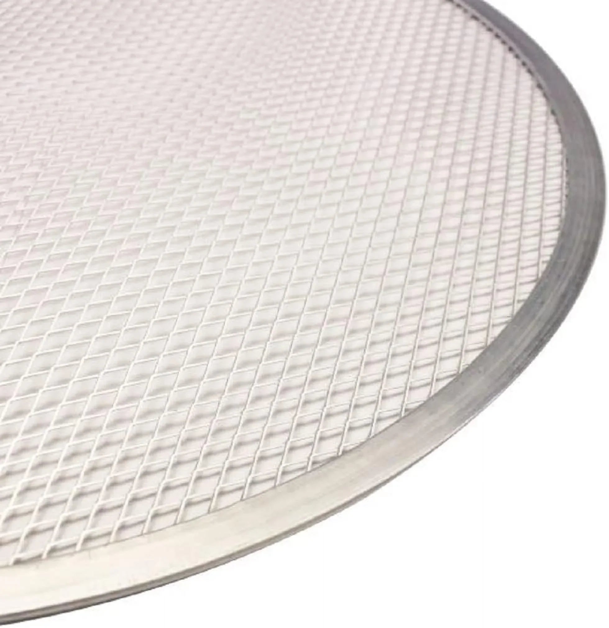 TrueCraftware- Set of 2 Aluminum 9” Pizza Baking Screen Seamless Rim- Bakeware Pizza Screen Round Pizza Pan Tray Round Baking Tray for Home Kitchen Pizzeria & Restaurants