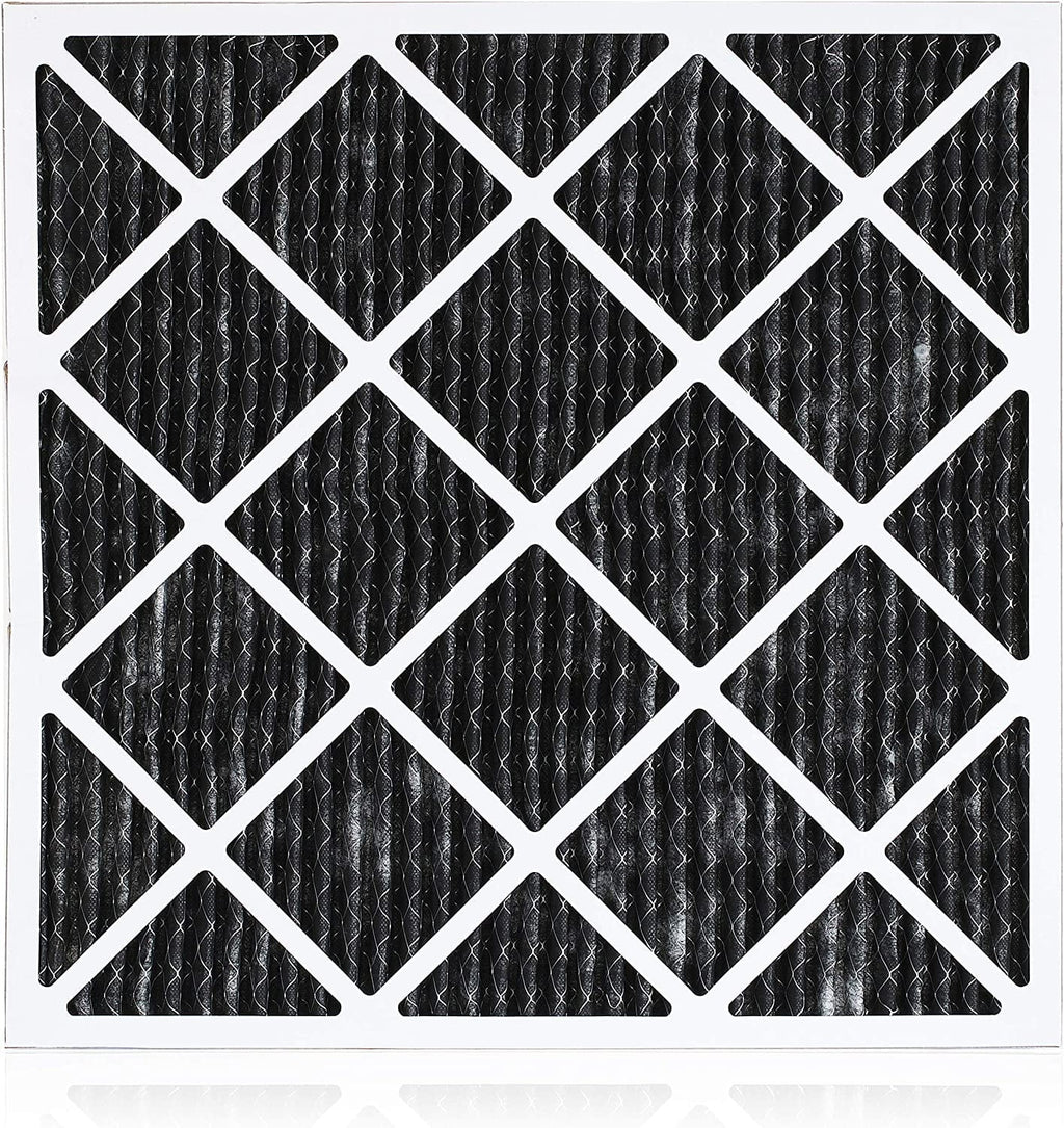 Filterbuy 20x23x1 MERV 8 Odor Eliminator Pleated HVAC AC Furnace Air Filters with Activated Carbon (12-Pack)