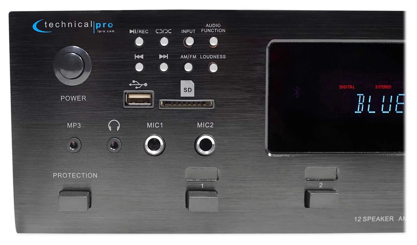 6000w 6) Zone, Home Theater Bluetooth Receiver+(12) Jet 6.5" Ceiling Speakers