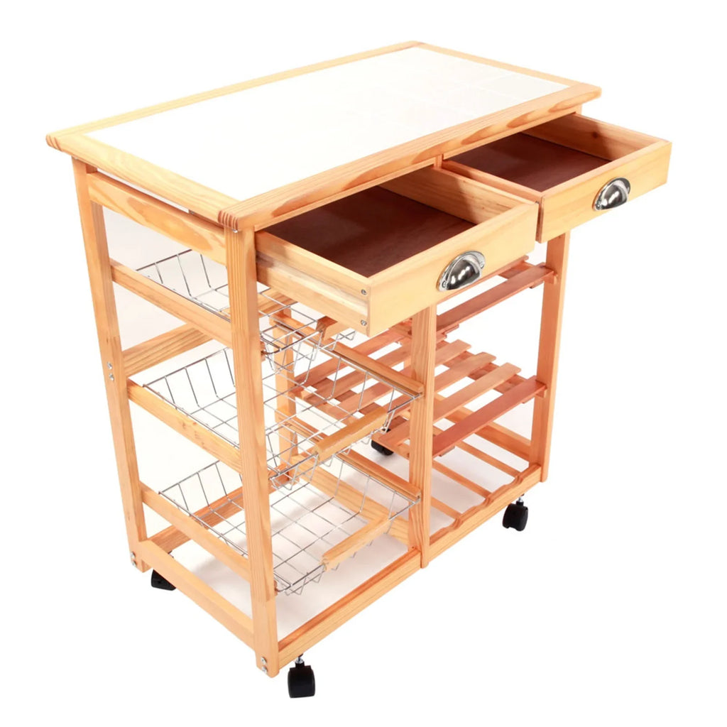 Seyurigaoka Storage Rack, Large Capacity Household Commodity Shelf Dining Cars