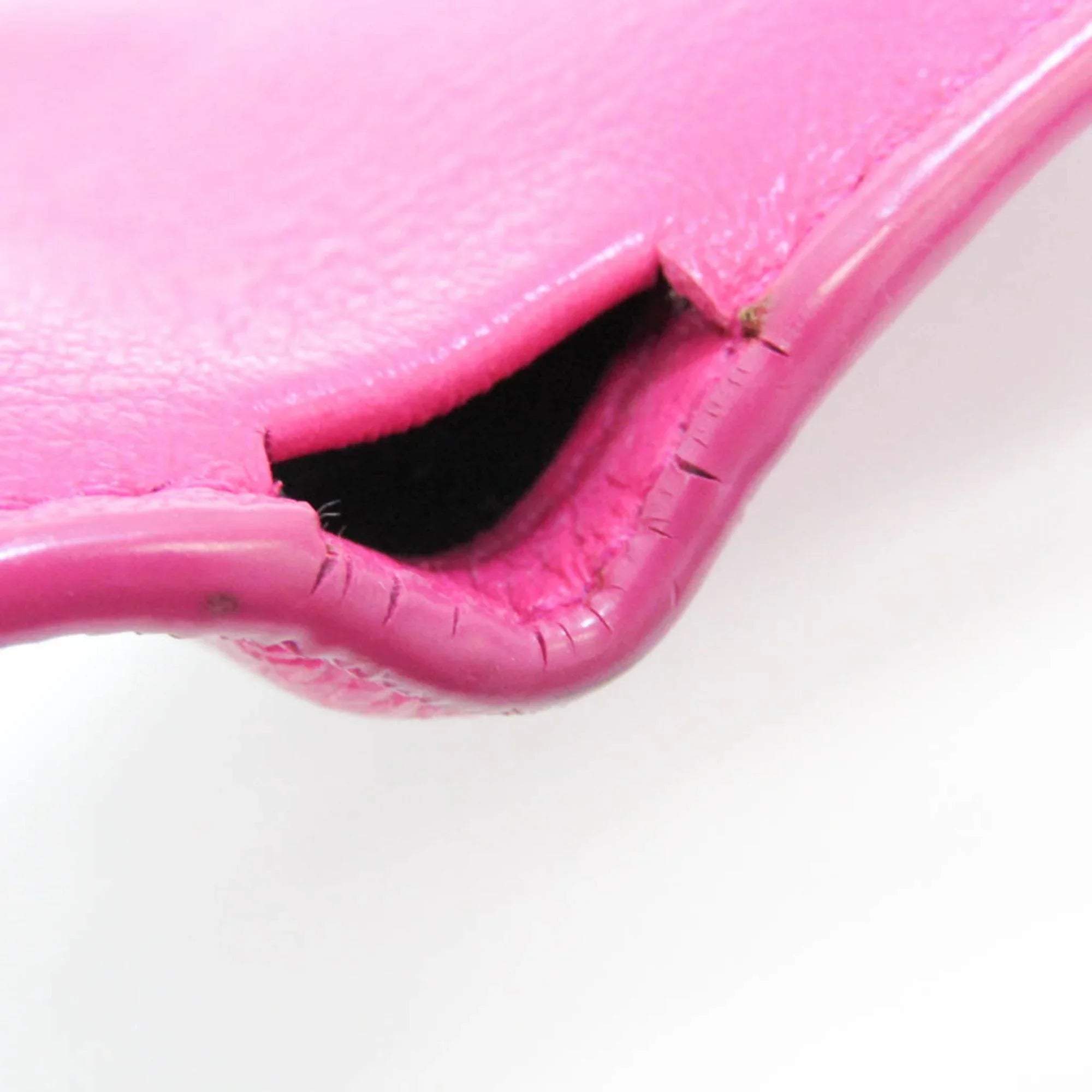 Pre-Owned Balenciaga Papier Mini Wallet 391446 Women's Leather Wallet (tri-fold) Pink (Good)
