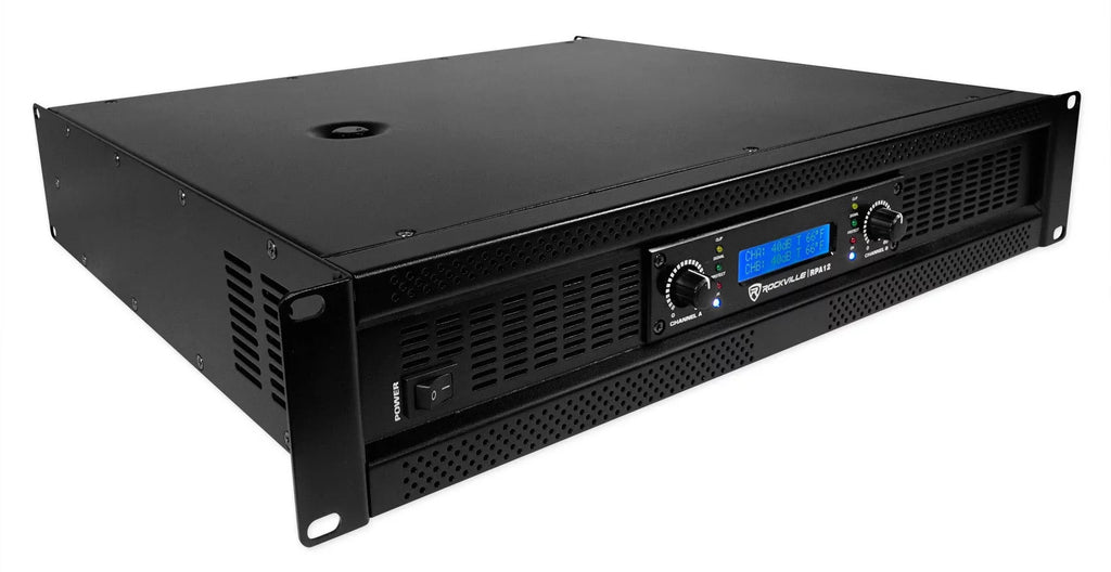 Rockville SBG1188 18" Pro DJ PA Subwoofer Sub+5000w 2-Channel Amplifier+Cable