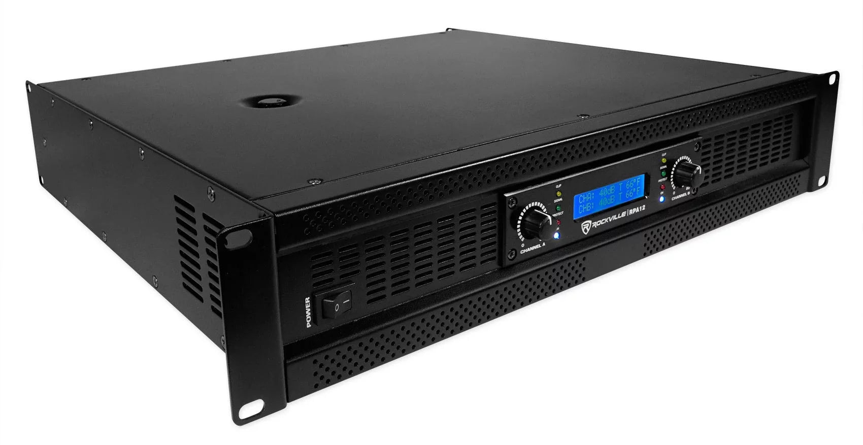 Rockville SBG1188 18" Pro DJ PA Subwoofer Sub+5000w 2-Channel Amplifier+Cable