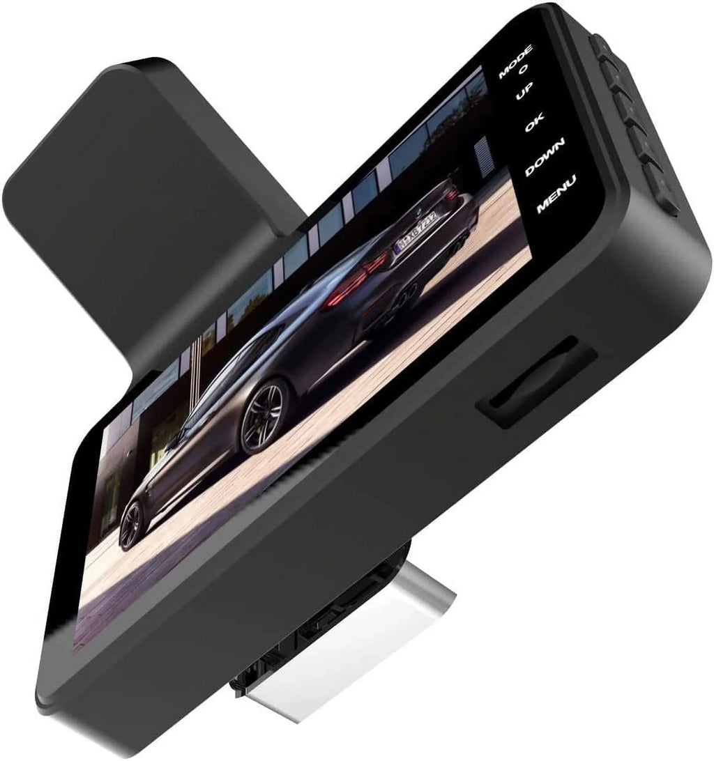 Bileeko Car DVR 4" 1080P Dual Lens Dash Cam Video Recorder Camera for Car Pickup Truck SUV RV Van