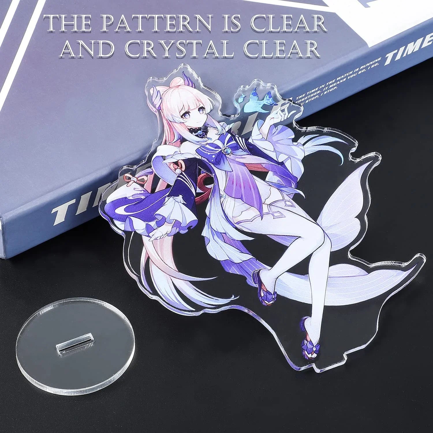 Genshin Impact Characters Acrylic Stand Figure,Colorful and Exquisite Character Design for Game Fans' Collection (Mona)