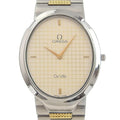 Pre-Owned De Ville Watch Stainless Steel Swiss Made Silver/Gold Quartz Silver Dial Boys (Fair)