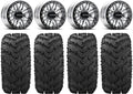 Raceline Ryno Bdlk 14" Mh Wheels 30" Reptile Tires Kawasaki Mule Pro FXT