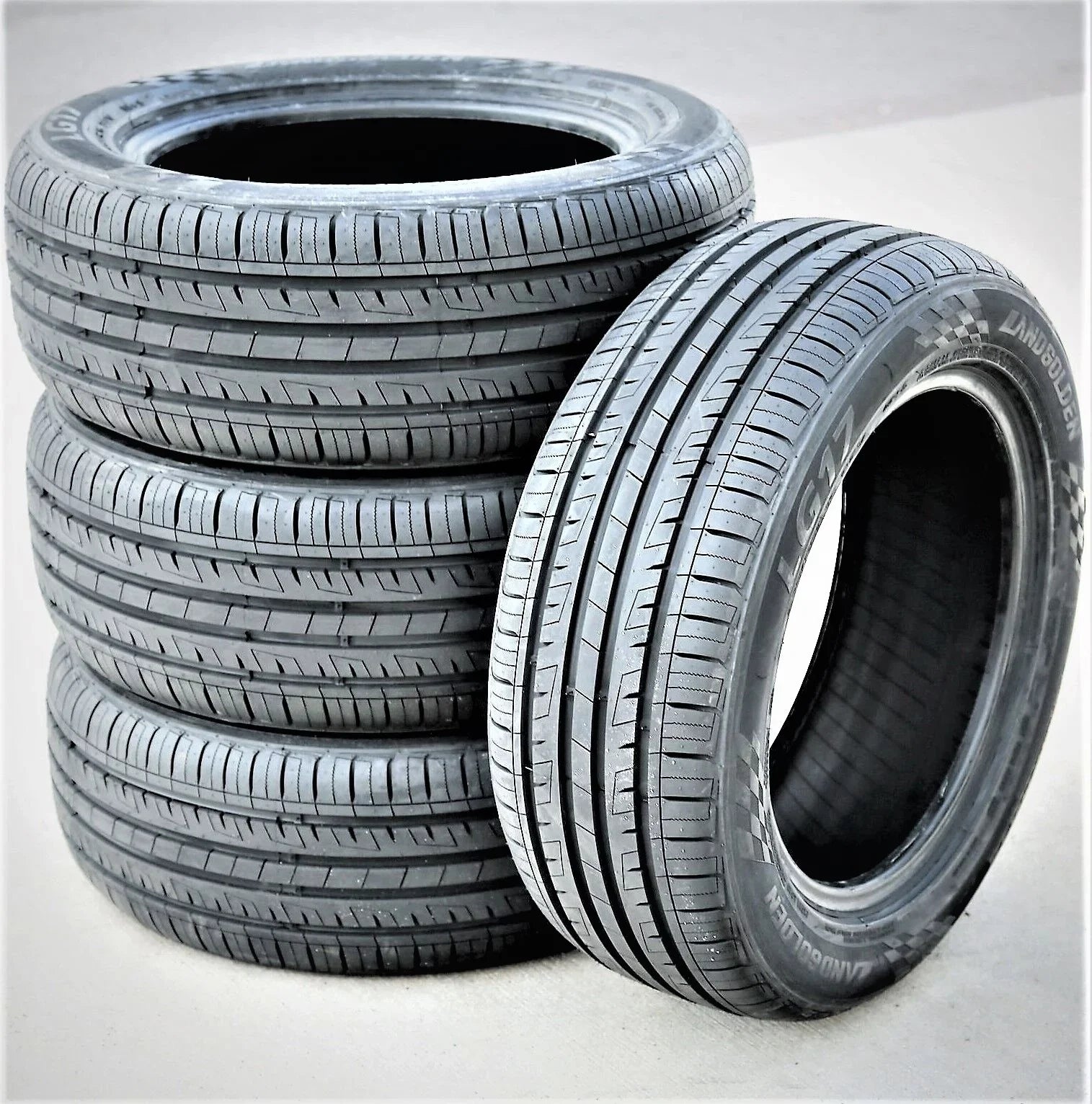 Landgolden 17 195/55R15 85V Performance Tire Fits: 2007-08 Honda Fit Sport, 1999-2000 Honda Civic Si
