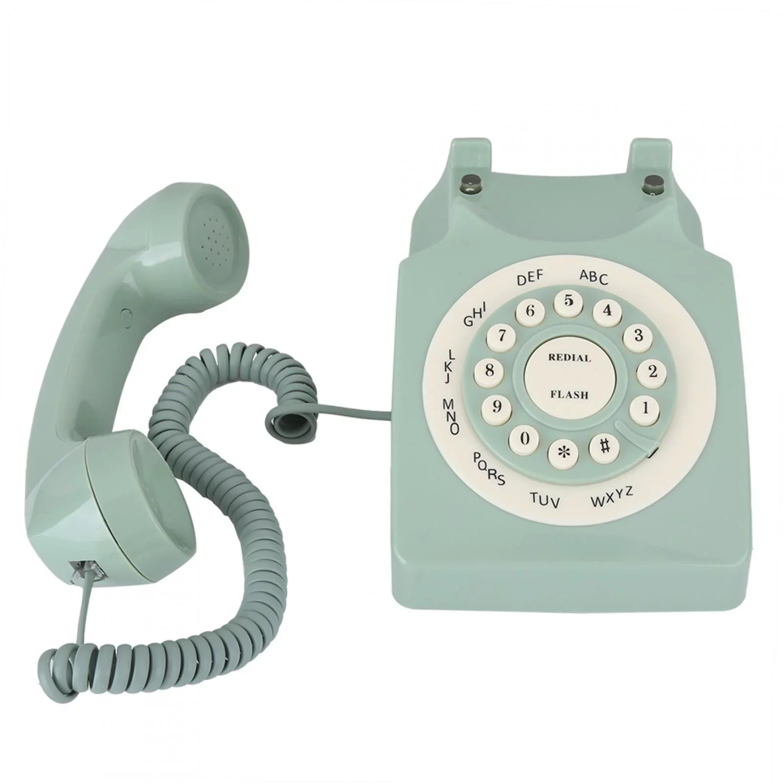 Aigend Telephone - Antique European Vintag Landline Telephone Green High Definition Call Large Clear Button
