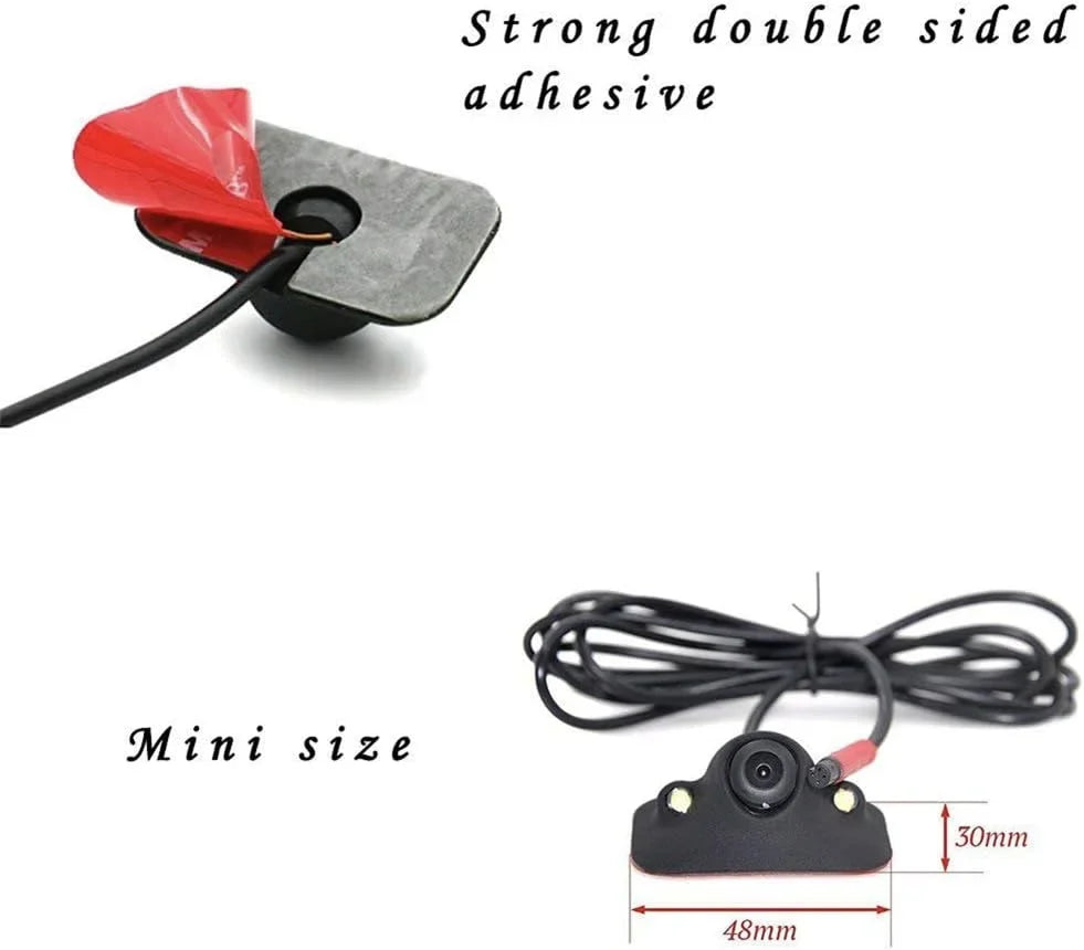 Car HD Blind Spot Side View Camera, Reverse Camera, Front/Side View Camera with Auto-dimming LEDs, NO Drilling, Mirror/Non-Mirror Image Adjustable Easy Installation