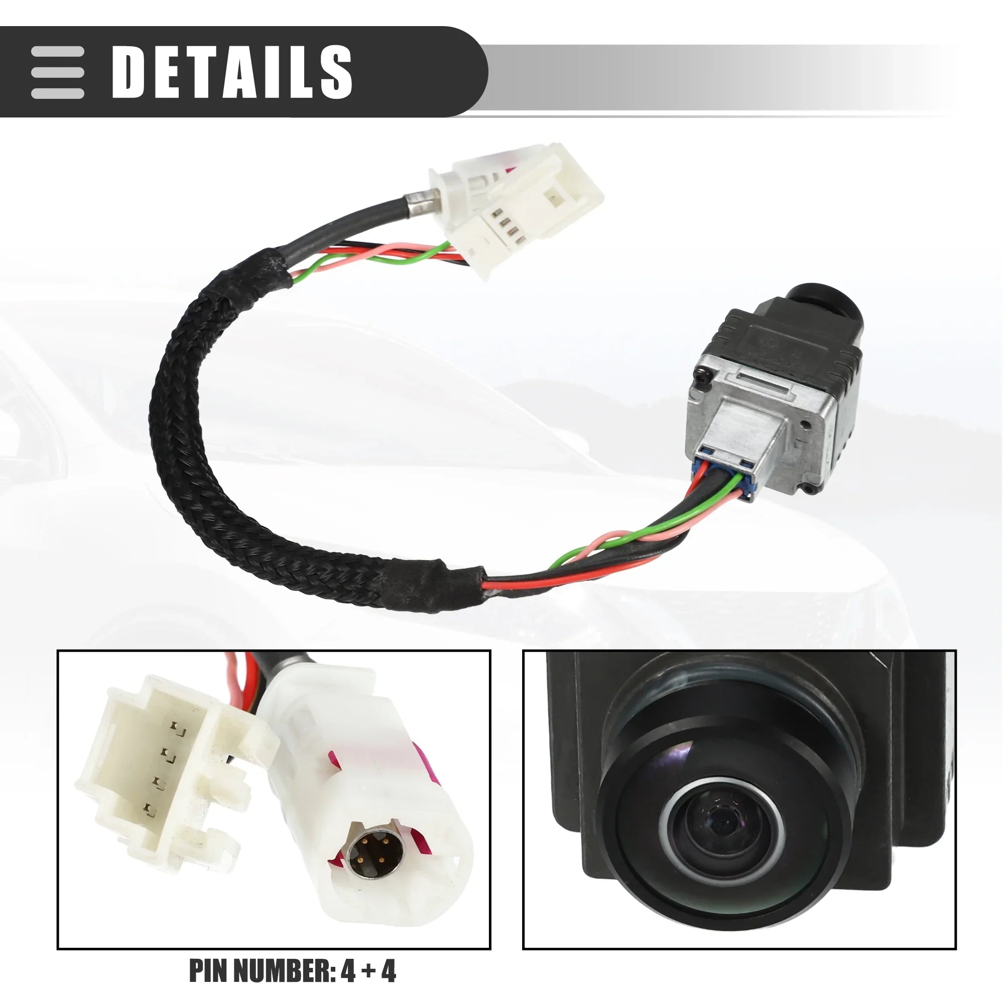 Unique Bargains Rear View Backup Camera for Mercedes-Benz CLS400 2015-2017 Plastic Metal No.A2189052002 Gray Dark