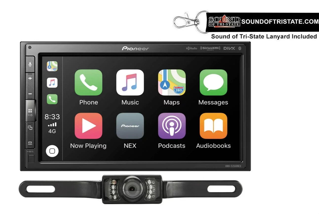 Pioneer DMH-C2550NEX 6.8" Digital Media Receiver + License Plate Rear Camera