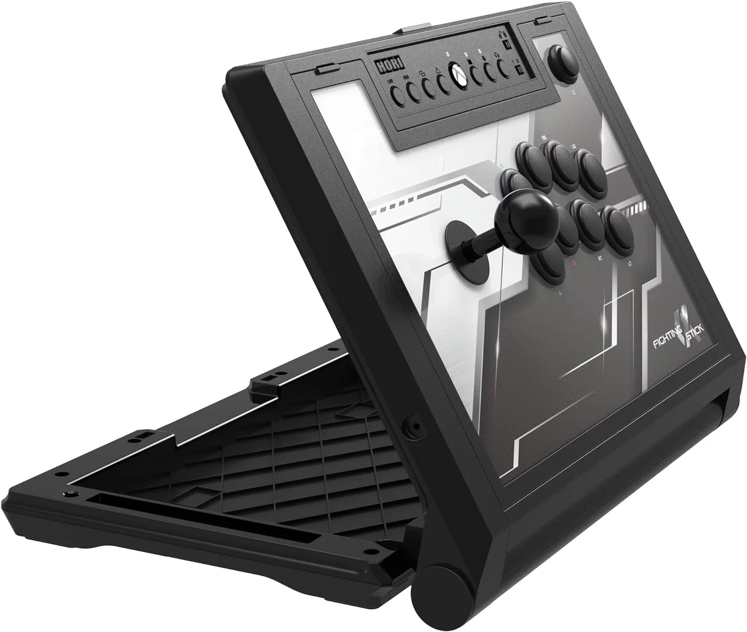 Hori - Fighting Stick Alpha -Tournament Grade Fightstick for Xbox Series X | S - Ebony With Cleaning Manual Kit Bolt Axtion Bundle Like New