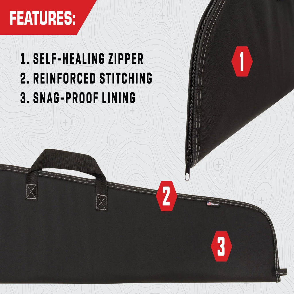 Allen Company Durango 46" Rifle Soft Case, Ebony Polyester, 602-46
