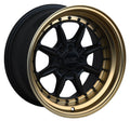 XXR 002.5 16x8 4x100/4x114.3 0et Flat Ebony / Bronze Lip Wheel