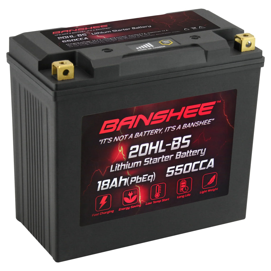 Banshee YTX20L-BS LiFePO4 Motorsports Battery Compatible with Yamaha EX1050 EXR 2019 to 2019