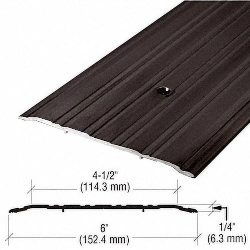 CRL 49D185 6" Bronze Commercial Saddle Threshold - 185" Length
